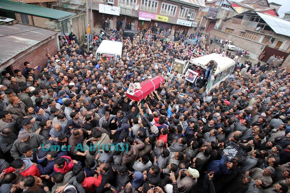 Young business man killed in Russia laid to rest in Kashmir